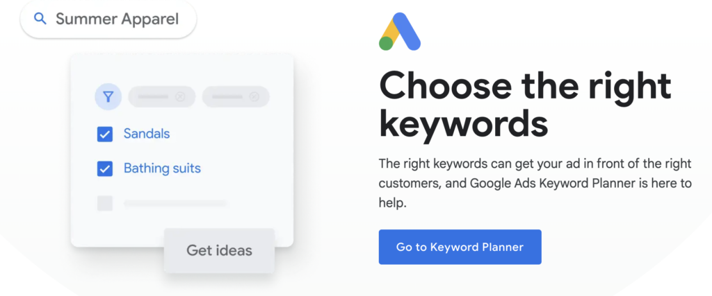 Google Keyword planner